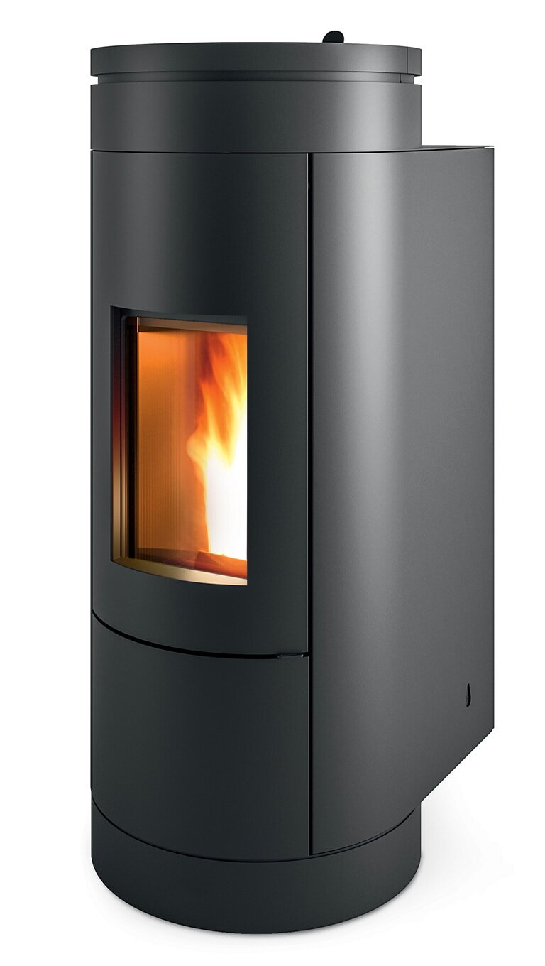 Pelletofen MCZ Wall Air 8 M1- Sockel schwarz - Maestro - 8 kW - AUSSTELLUNGSSTÜCK