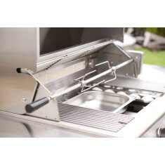 Vivandio Drehspieß fyre X 4B (zweiteilig) bei 4mm Windblech mit Rollen