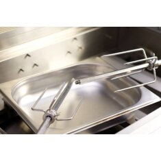 Vivandio Drehspieß fyre X 4B (zweiteilig) bei 4mm Windblech mit Rollen