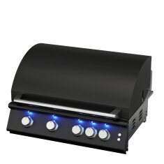 Gas- Einbaugrill Vivandio fyre x -IR Gen2, mattschwarz