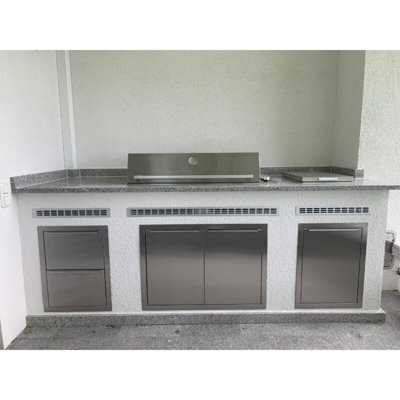 Vivandio Outdoorküche Einbau- Schublade belüftet