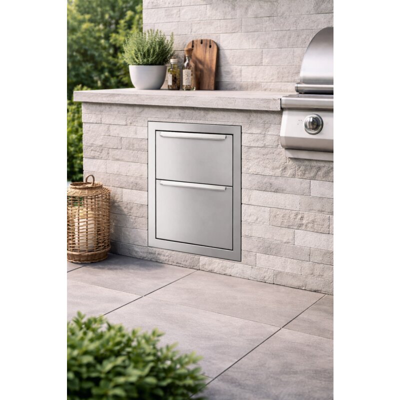 Vivandio Outdoorlüche Einbau Doppelschublade