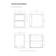 Vivandio Outdoorlüche Einbau Doppelschublade