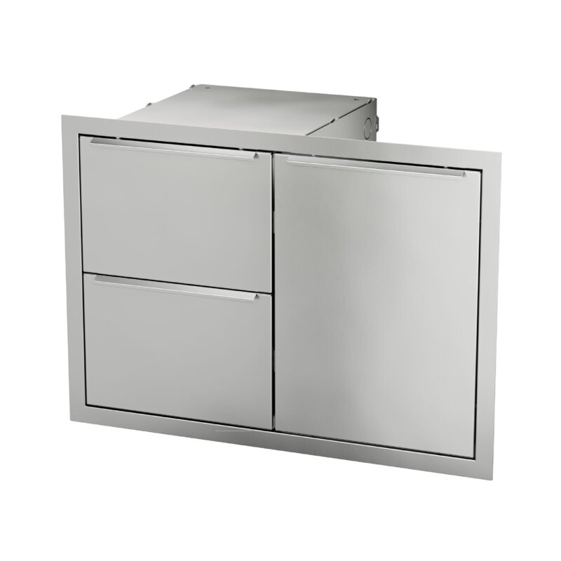 Vivandio Outdoorküche Einbau Schublade- Tür Kombination