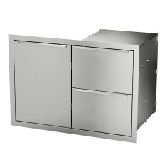 Vivandio Outdoorküche Einbau Schublade- Tür Kombination