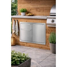 Vivandio Outdoorküche Einbau Schublade- Tür Kombination