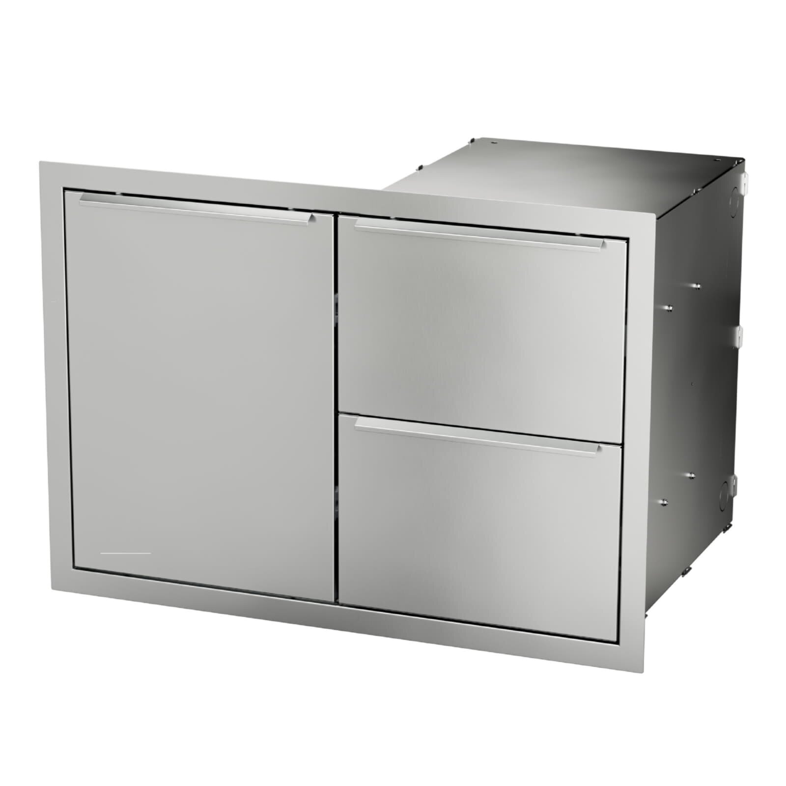 Vivandio Outdoorküche Einbau Schublade- Tür Kombination