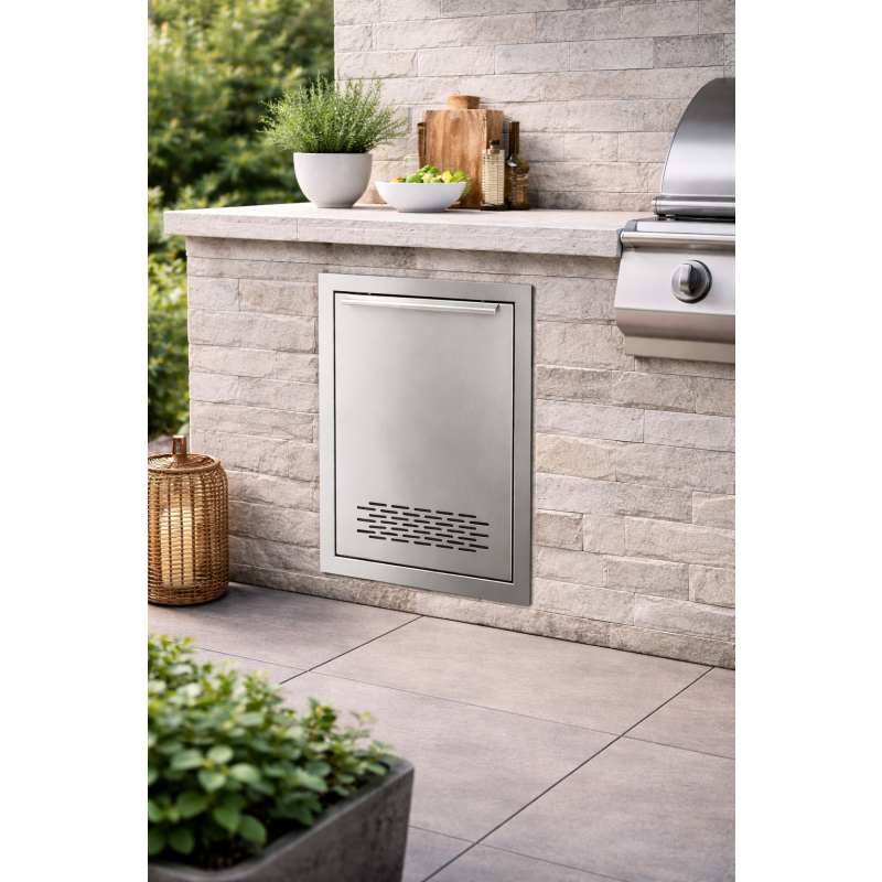 Vivandio Outdoorküche Einbau Einzeltür belüftet