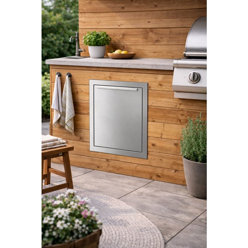 Vivandio Outdoorküche Einbau Einzeltür