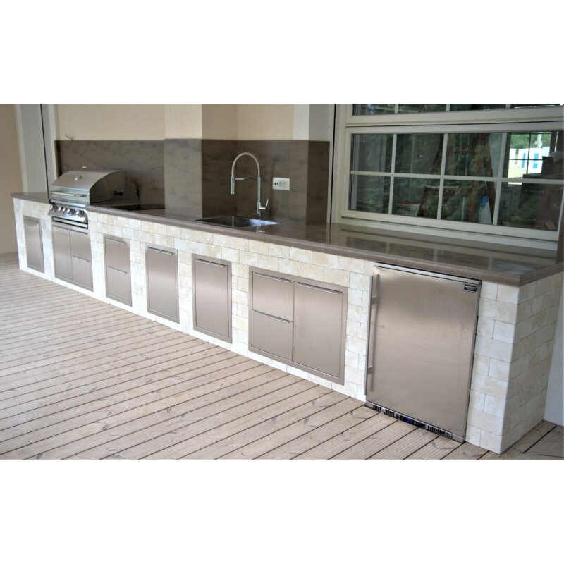 Vivandio Outdoorküche Einbau Einzeltür