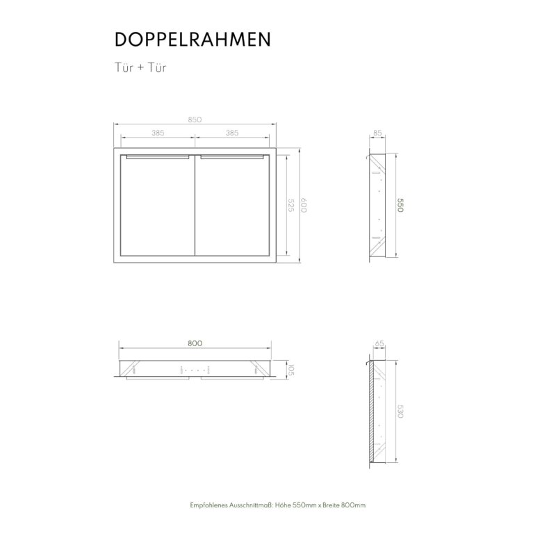 Vivandio Outdoorküche Einbau Doppeltür