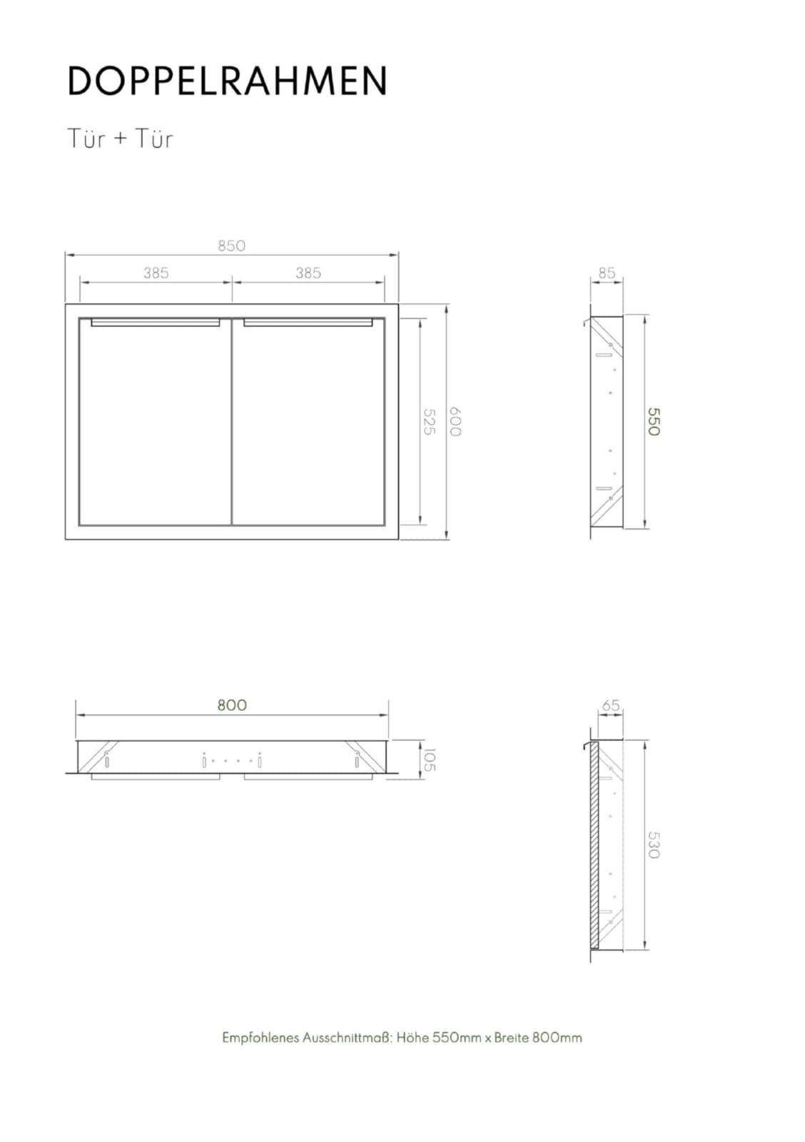 Vivandio Outdoorküche Einbau Doppeltür