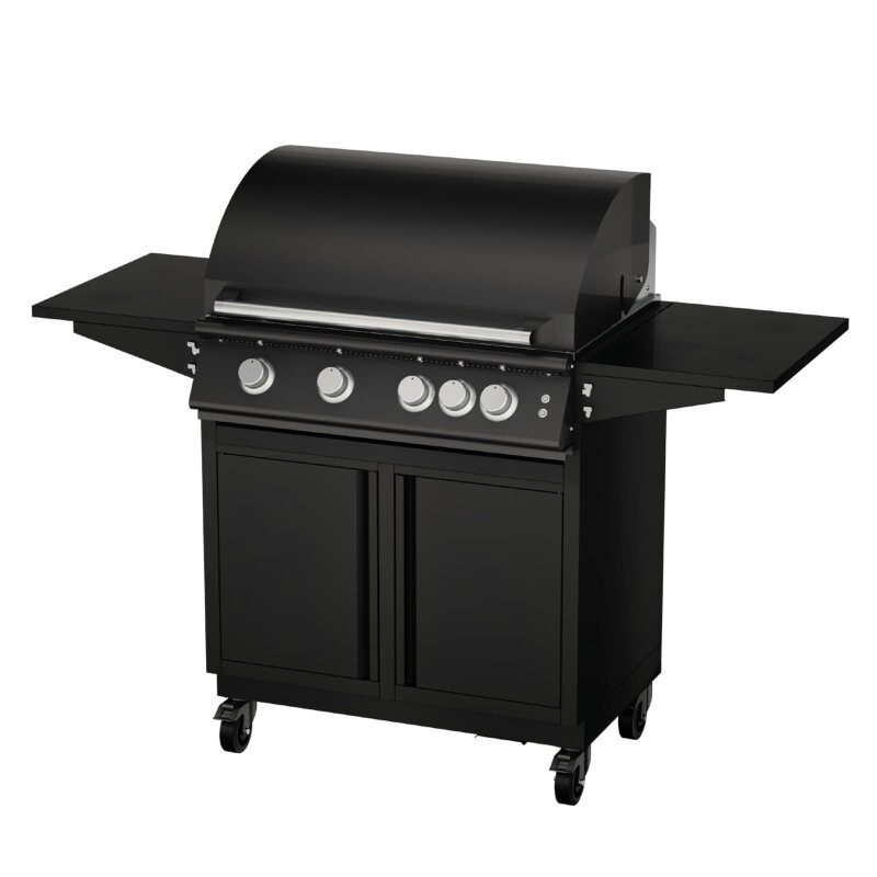 Gasgrill Vivandio fyre x Gen2 mit Grillwagen , mattschwarz