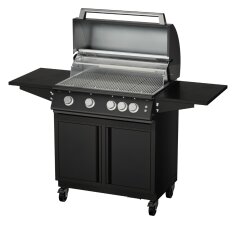 Gasgrill Vivandio fyre x Gen2 mit Grillwagen , mattschwarz