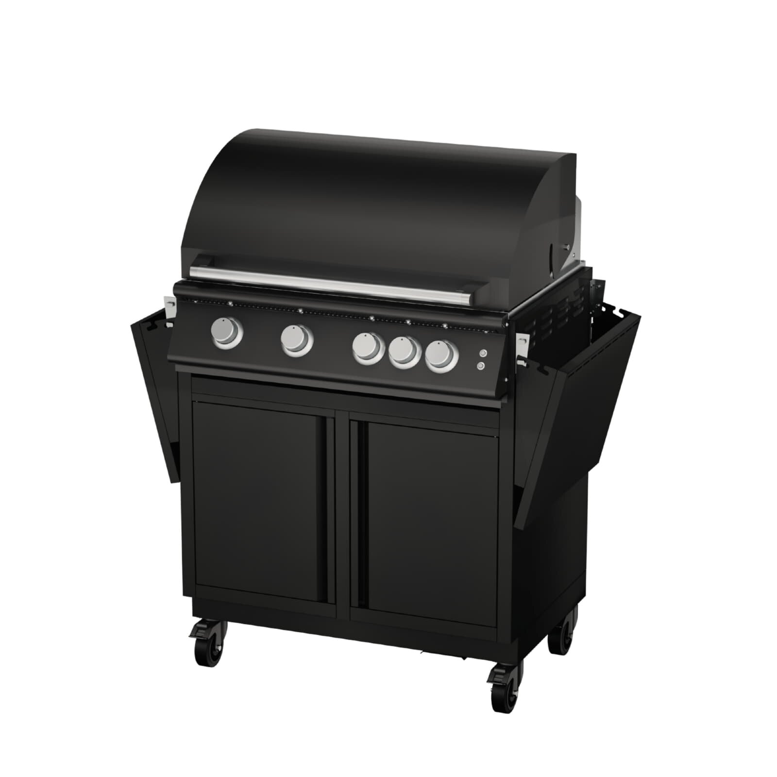 Gasgrill Vivandio fyre x Gen2 mit Grillwagen , mattschwarz