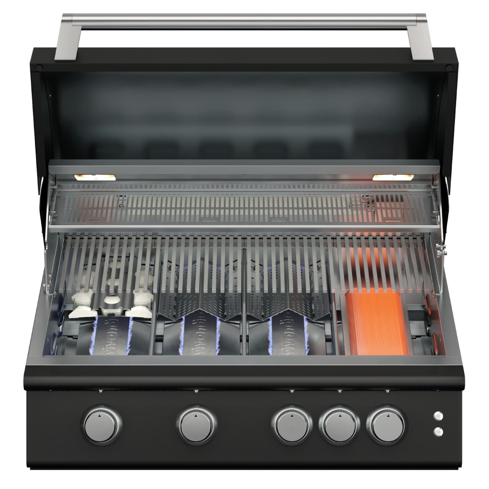 Gasgrill Vivandio fyre x Gen2 mit Grillwagen , mattschwarz