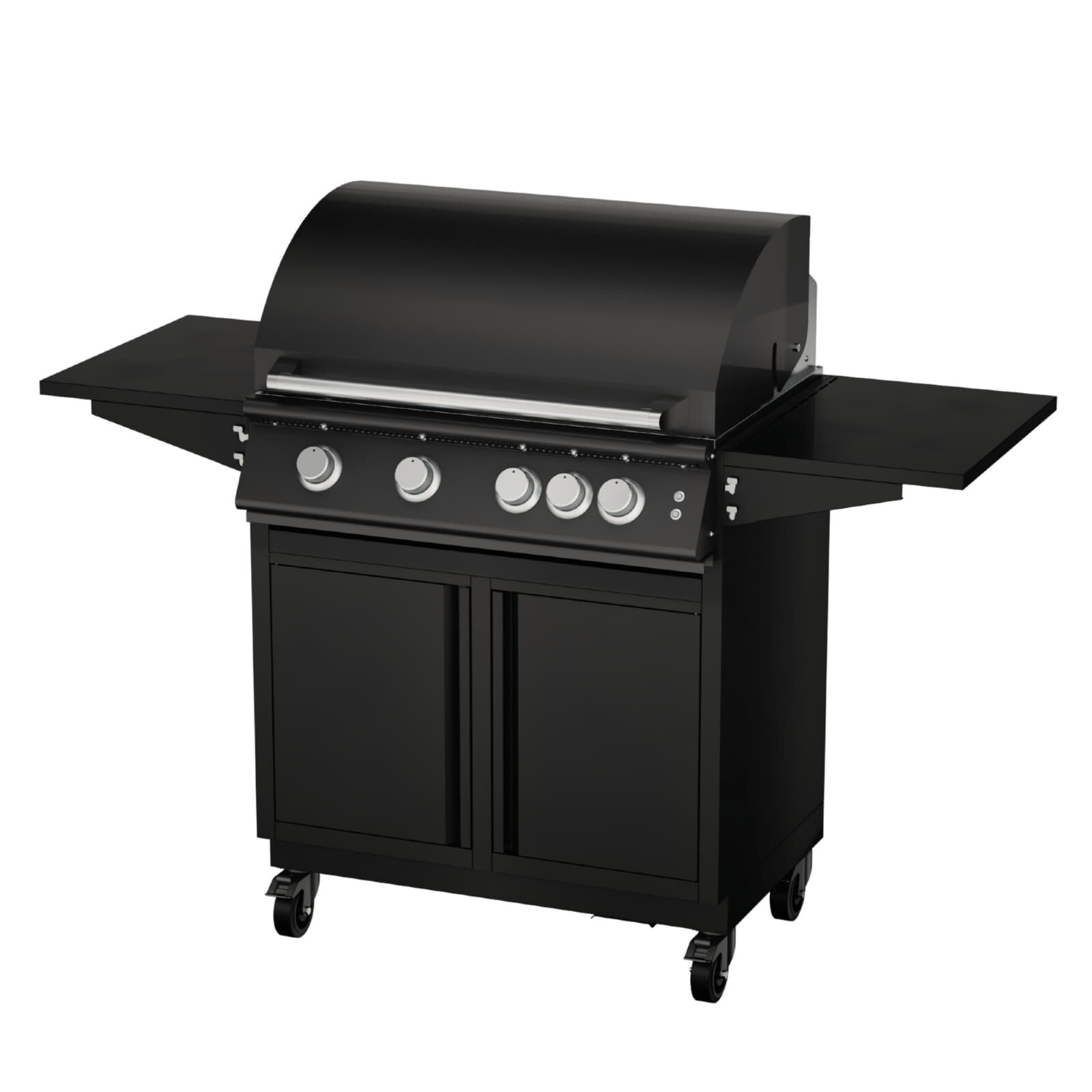 Gasgrill Vivandio fyre x Gen2 mit Grillwagen , mattschwarz