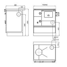 Westminster Küchenherd K76-70 - 7,3 kW