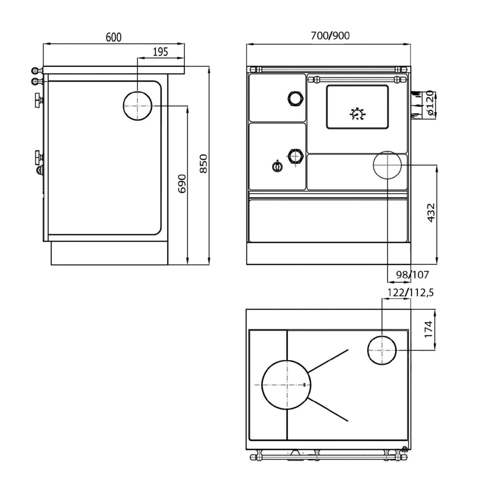 Westminster Küchenherd K76-70 - 7,3 kW