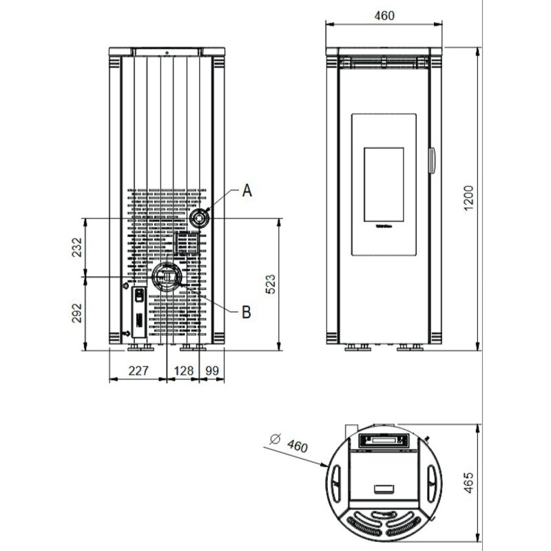 Pelletofen La Nordica Extraflame Amika Evo - 8 kW