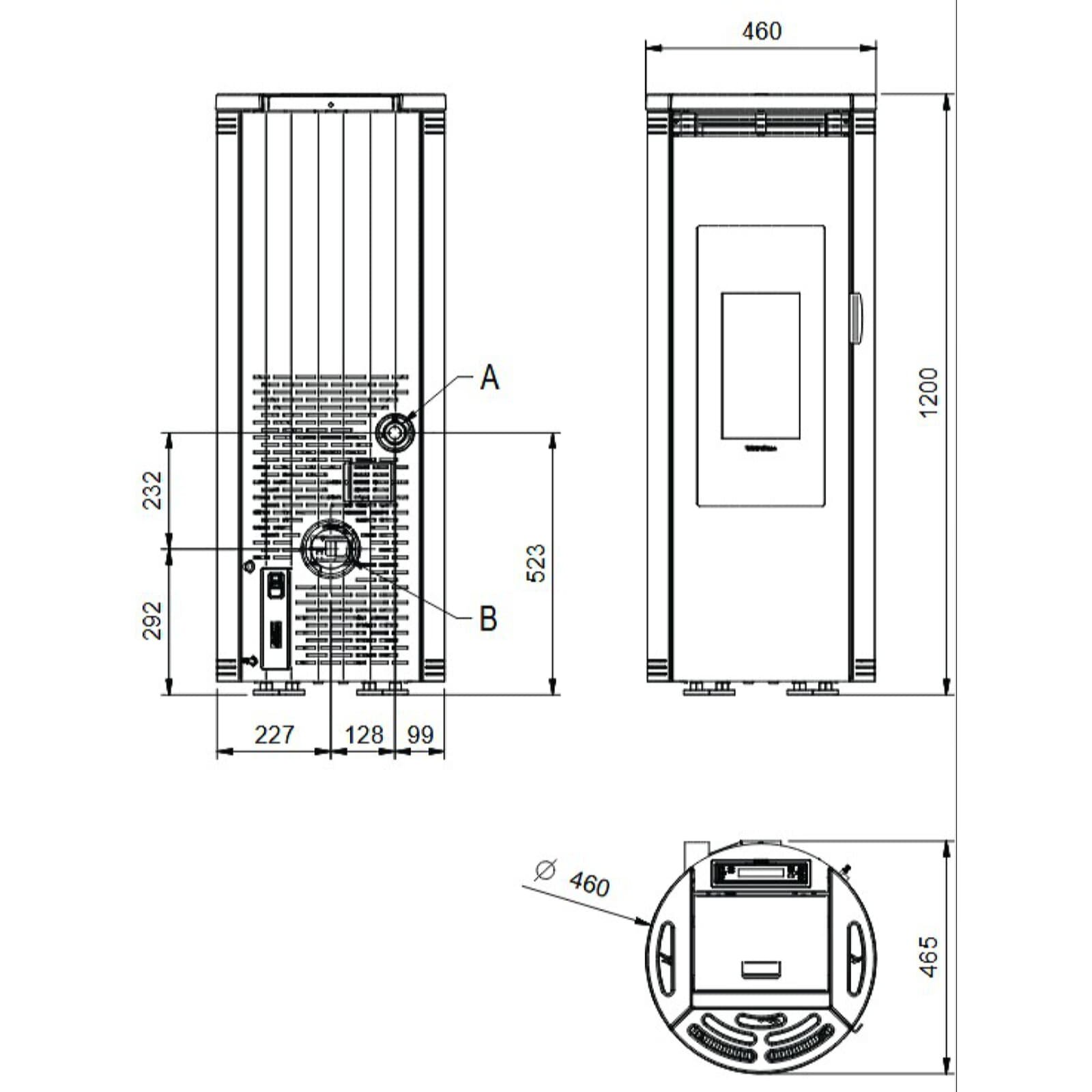 Pelletofen La Nordica Extraflame Amika Evo - 8 kW