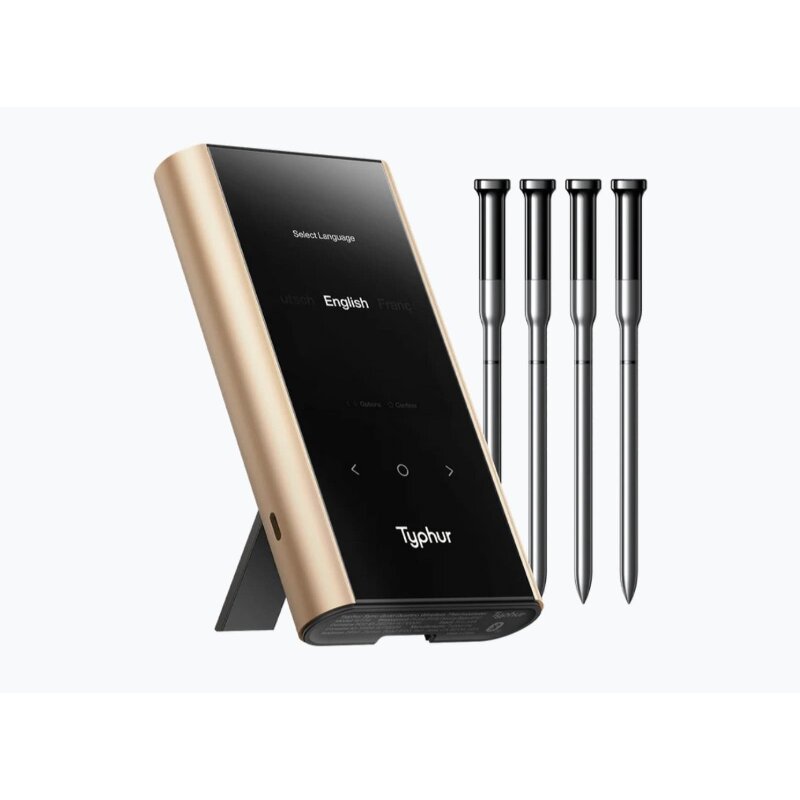 Typhur Sync Gold Quad - kabelloses  Fleischthermometer mit 4 Sonden - wireless