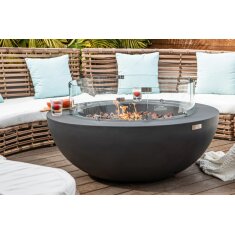Loungetisch mit Gas Feuerstelle Elementi Lunar Bowl,...