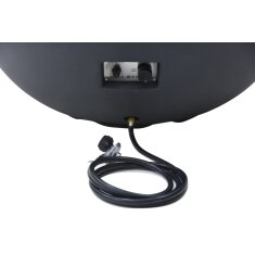 Loungetisch mit Gas Feuerstelle Elementi Lunar Bowl, dunkelgrau