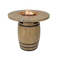 Fass- Stehtisch mit Gas- Feuerstelle Elementi Bar Table Lafite