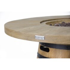 Fass- Stehtisch mit Gas- Feuerstelle Elementi Bar Table Lafite
