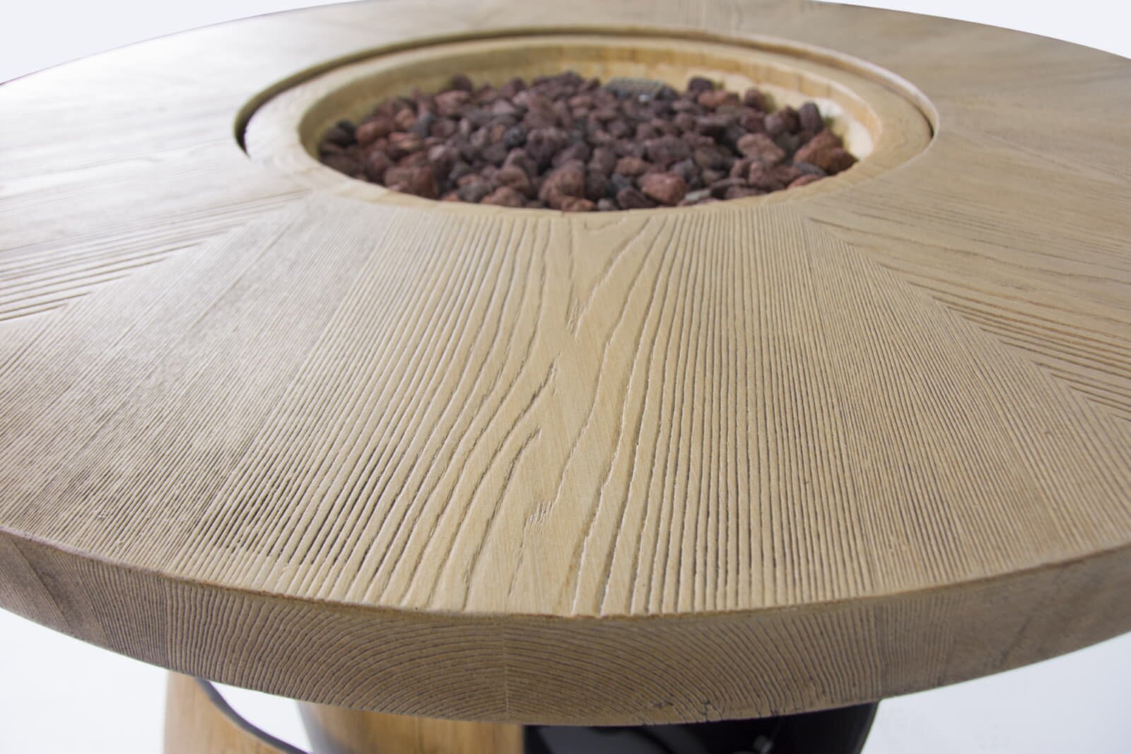 Fass- Stehtisch mit Gas- Feuerstelle Elementi Bar Table Lafite