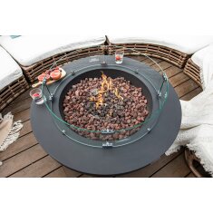 Elementi rote Lavasteine 2-4 cm für Feuerstelle - 3 kg