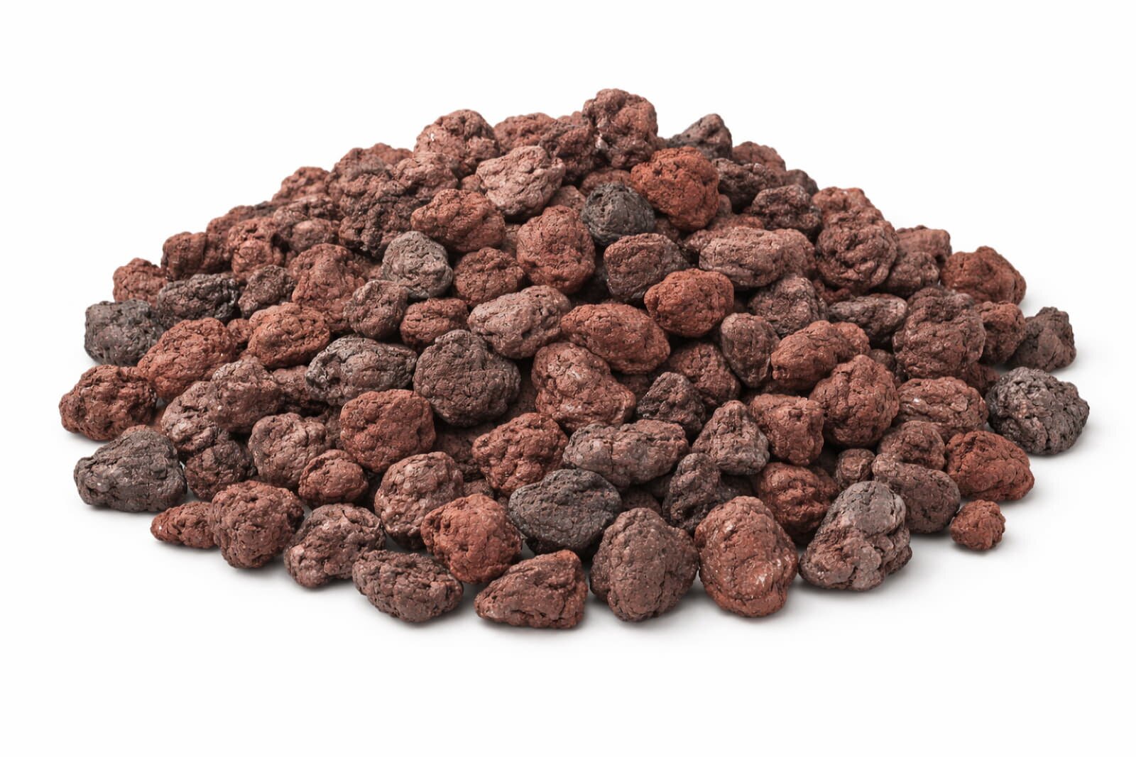 Elementi rote Lavasteine 2-4 cm für Feuerstelle - 3 kg