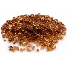 Elementi bronzefarbenes Feuerglas 5-8mm für...