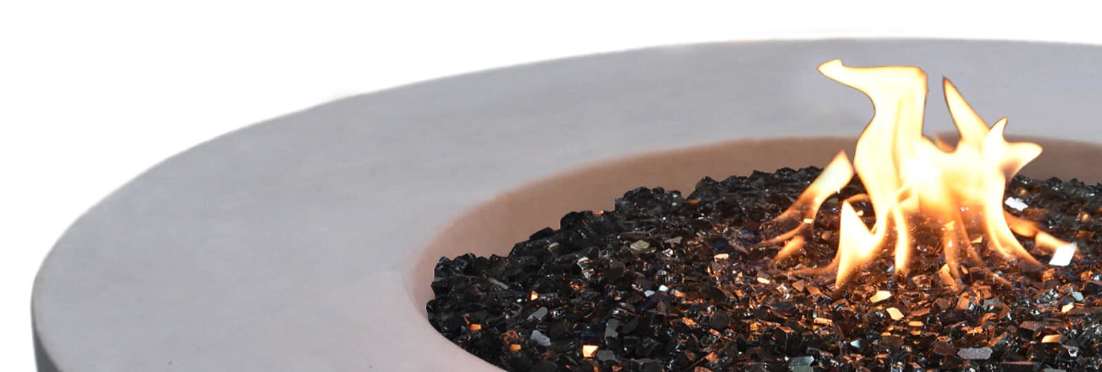 Elementi kohlschwarzes Feuerglas 5-8mm für Feuerstelle - 11 kg