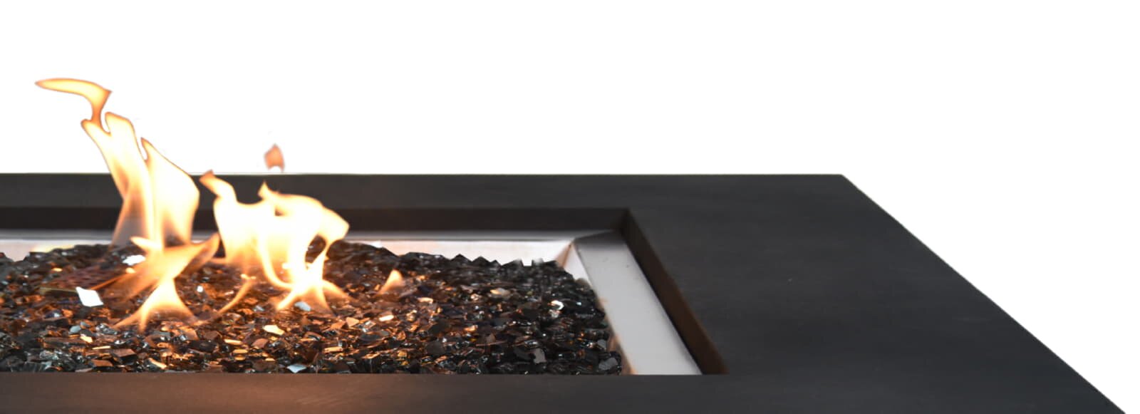 Elementi kohlschwarzes Feuerglas 5-8mm für Feuerstelle - 11 kg