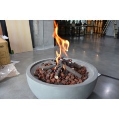 Elementi keramische Kaminholzscheite in Reisig- Optik für Feuerstellen - 6 Stück