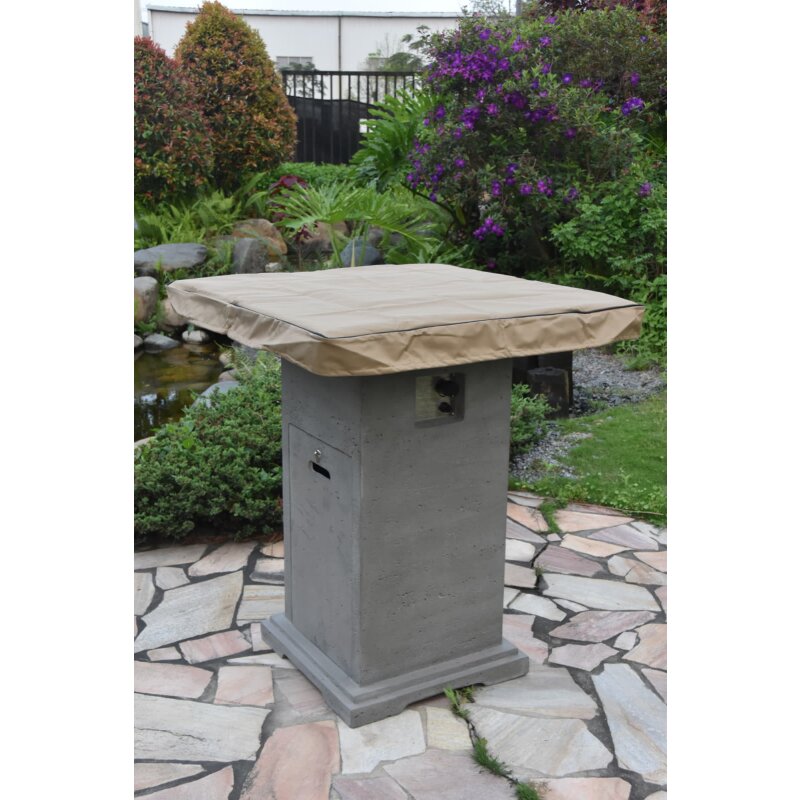 Gas- Feuerstelle Elementi Stehtisch Montreal, dunkelgrau