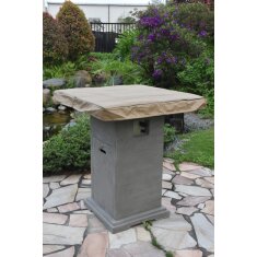 Gas- Feuerstelle Elementi Stehtisch Montreal, dunkelgrau