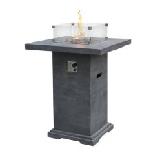 Gas- Feuerstelle Elementi Stehtisch Montreal, dunkelgrau