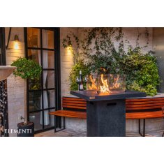 Gas- Feuerstelle Elementi Stehtisch Montreal, dunkelgrau
