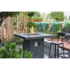 Gas- Feuerstelle Elementi Stehtisch Montreal, dunkelgrau