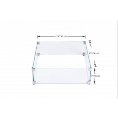 Elementi quadratischer Windschutz f&uuml;r Manhattan, Annecy, Westport, Aurora