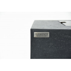 Loungetisch mit Gas Feuerstelle Elementi Manhattan, dunkelgrau