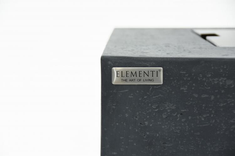 Loungetisch mit Gas Feuerstelle Elementi Manhattan, dunkelgrau