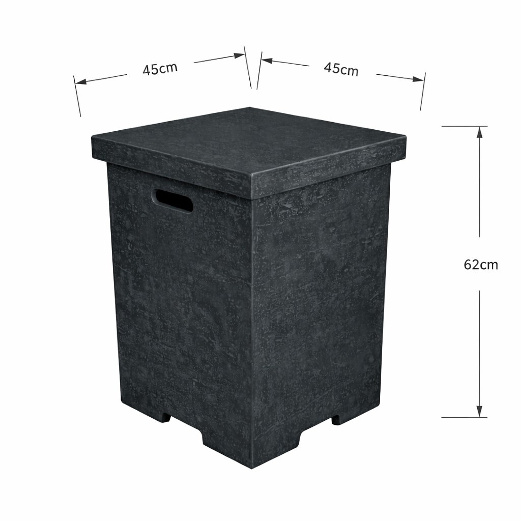 Elementi Gasflaschenabdeckung für Manhattan, Metropolis und Hampton, dunkelgrau