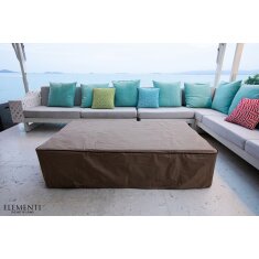 Loungetisch mit Gas Feuerstelle Elementi Metropolis, dunkelgrau