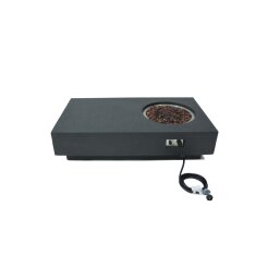 Loungetisch mit Gas Feuerstelle Elementi Metropolis, dunkelgrau