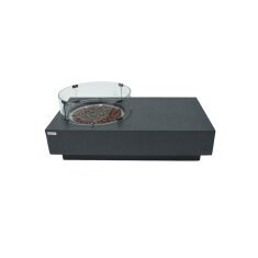 Loungetisch mit Gas Feuerstelle Elementi Metropolis, dunkelgrau