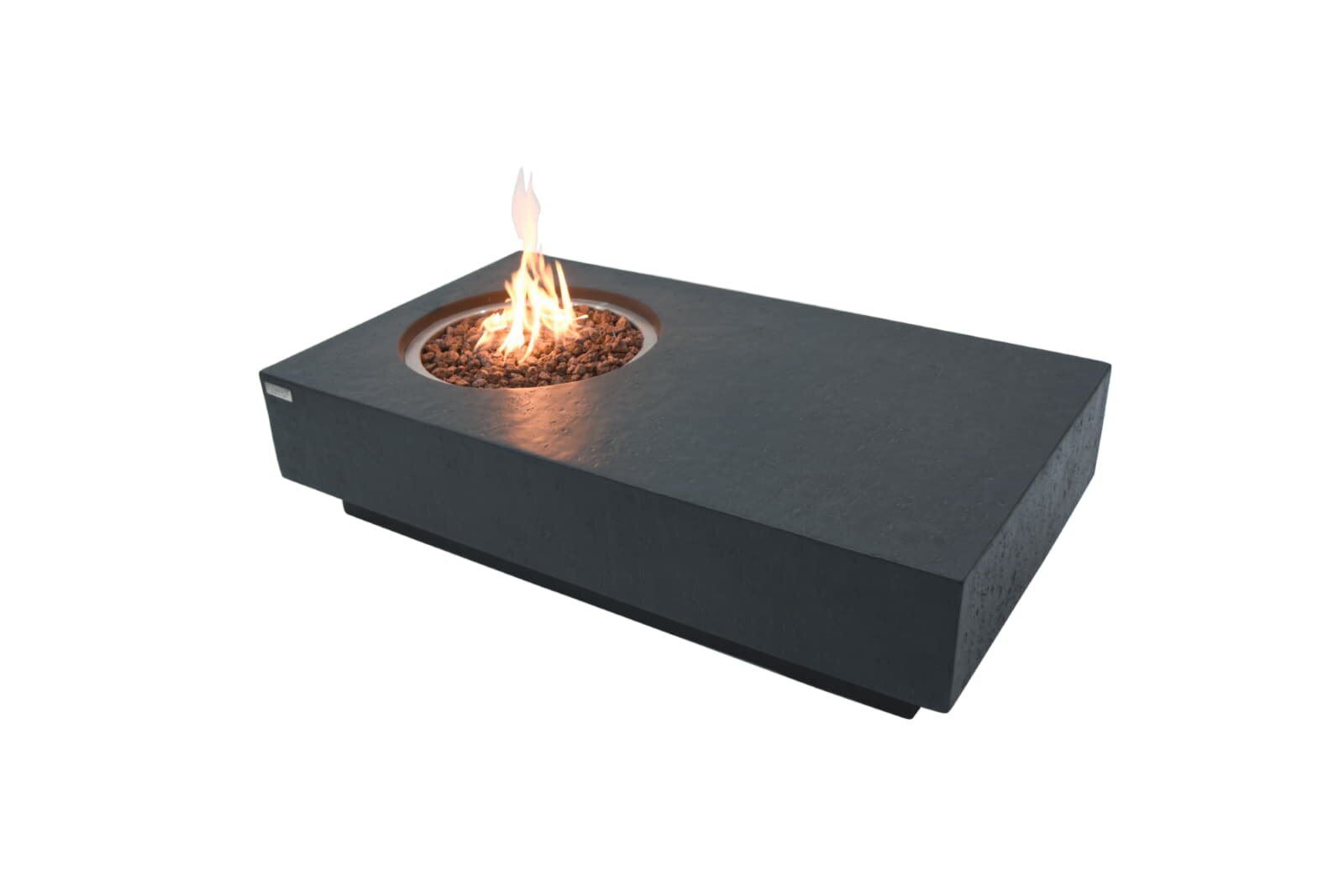 Loungetisch mit Gas Feuerstelle Elementi Metropolis, dunkelgrau